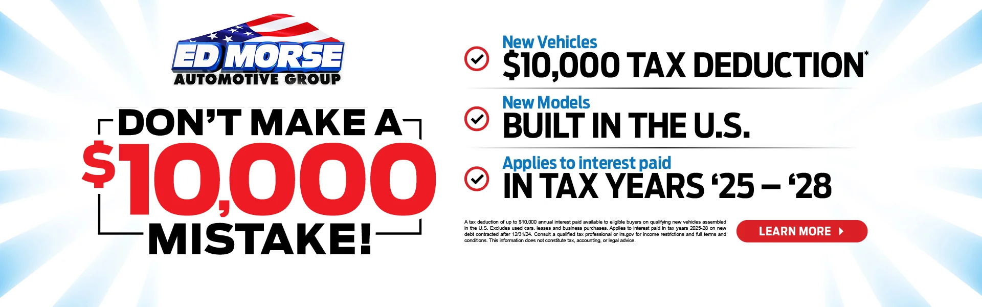 Don't make a 10,000 Mistake at Ed Morse Chevrolet Northeast in DE WITT IA