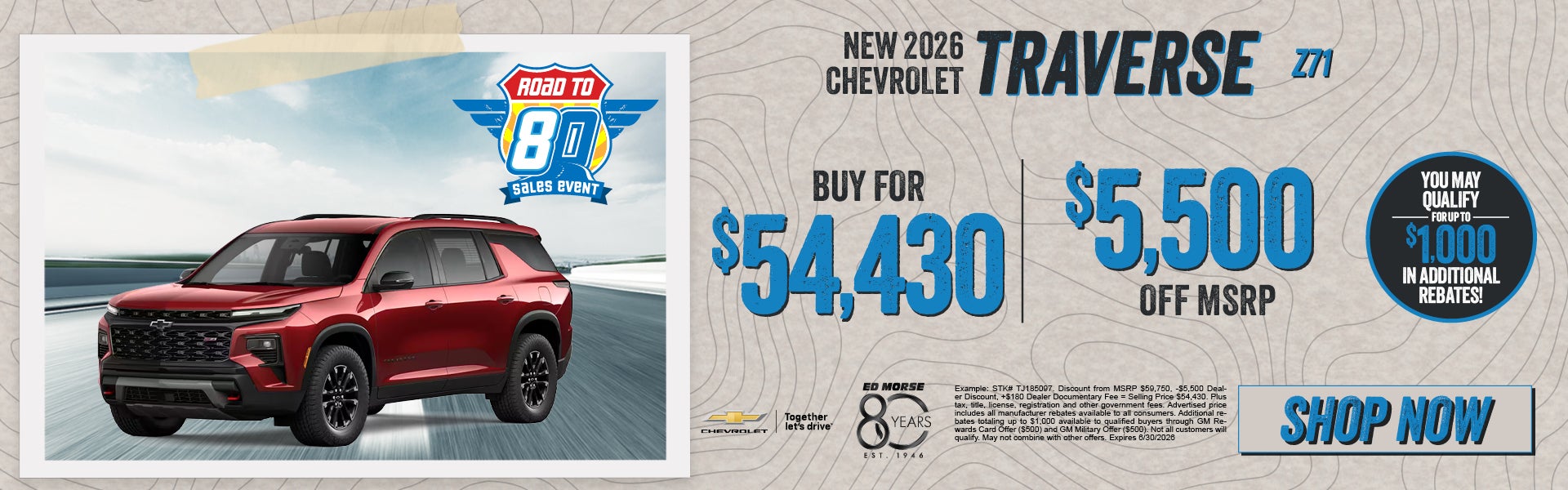 New 2026 Chevrolet Traverse Z71